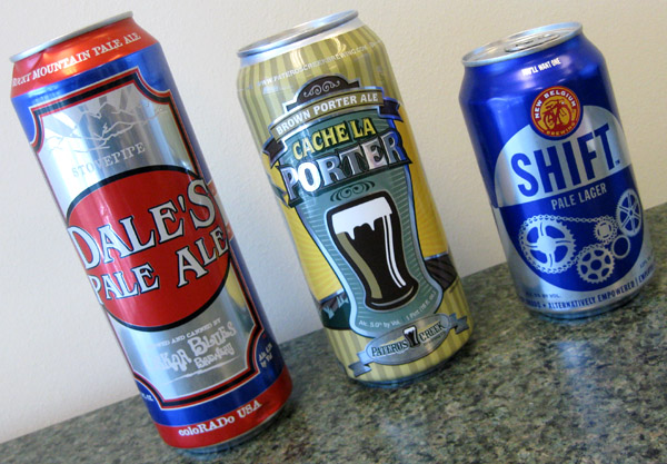 Canned craft beer from Colorado