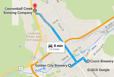 Map of Golden Walking Tour